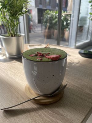 Matcha Latte 🫶🏼  at VíK - Vegan Venue in Bratislava