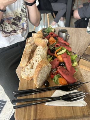 Savory food platter   at VíK - Vegan Venue in Bratislava
