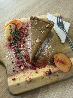 And the cake!!! Best in Bratislava. So good.  at VíK - Vegan Venue in Bratislava