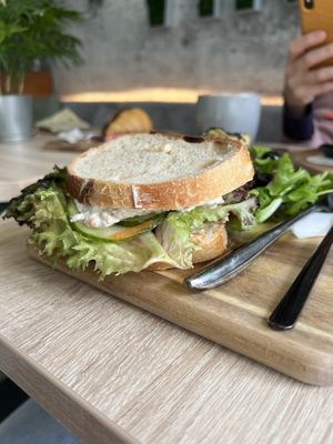No tuna sandwich  at VíK - Vegan Venue in Bratislava