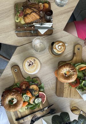 Bagels and croissants   at VíK - Vegan Venue in Bratislava