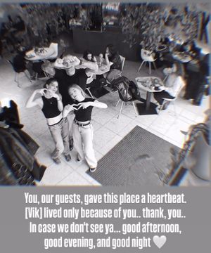We are closed 🤍 Thank you so much for everything 💫  at VíK - Vegan Venue in Bratislava