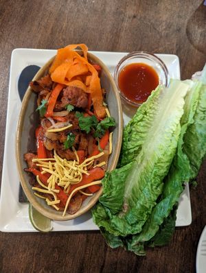 Lemongrass chicken salad wraps at Ashford House Pub & Kitchen in Edmonton