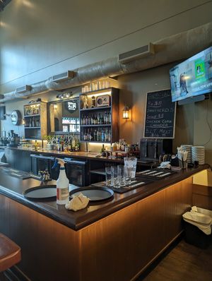Bar area at Ashford House Pub & Kitchen in Edmonton
