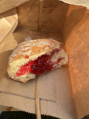 Jelly donut   at The Savory Fig in Glen Cove