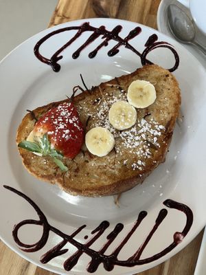 French toast  at Naked Cafe in Encinitas