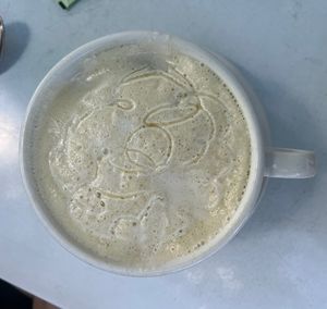 Green tea latte  at Naked Cafe in Encinitas