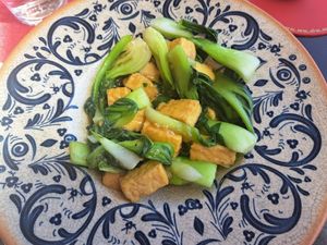 Pak Choi plus extra Tofu at Great Asia in Lanzarote