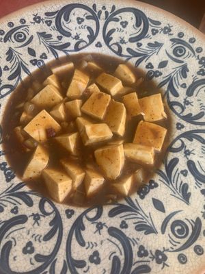 Tofu in hot and sour saucee  at Great Asia in Lanzarote