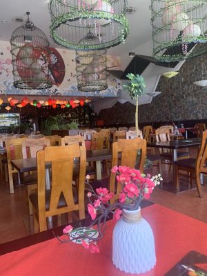 Inside the restaurantt  at Great Asia in Lanzarote
