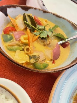 Veg red curry   at Great Asia in Lanzarote