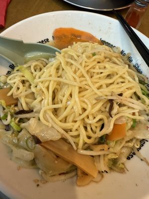 Veg ramen, noodle seems to be egg noodle  at Ichi-ban Boshi in Sydney