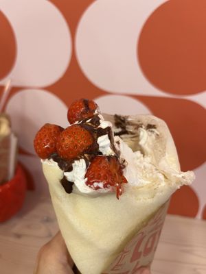   at Dot's Crepe in Otaru