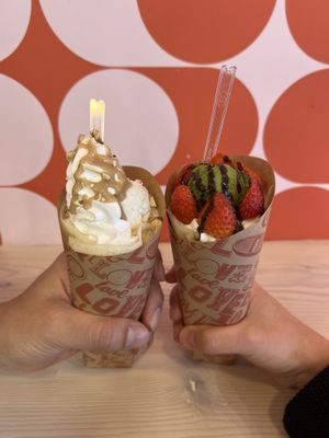   at Dot's Crepe in Otaru