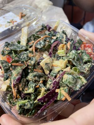 Thai style kale salad  at Ocean Beach People's Organic Foods Deli in San Diego