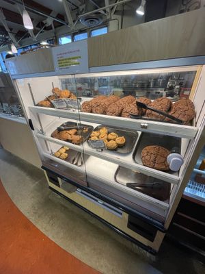 baked goods (almost off camera is the hot foods)   at Ocean Beach People's Organic Foods Deli in San Diego