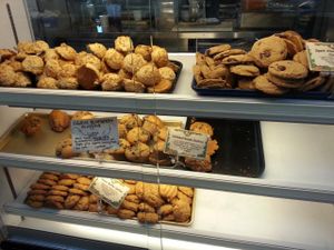 vegan baked goods at Ocean Beach People's Organic Foods Deli in San Diego