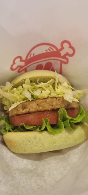 Plant based burger without onions at Mos Burger in Gotemba