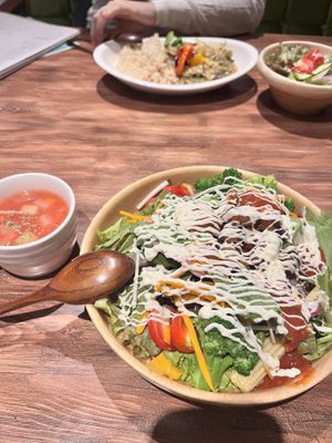 Vegan Taco Rice  at Optimum Eats in Tokyo