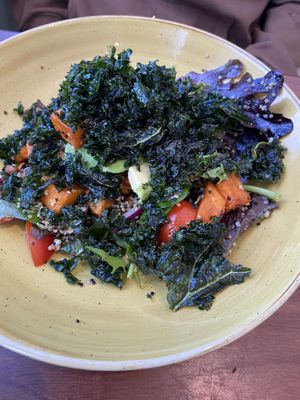 Kale, chickpea and sweet potato salad  at Cooked Goose Cafe in Hyams Beach