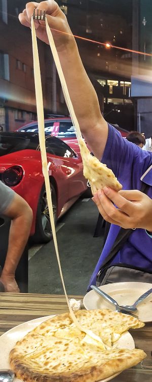 Super nice cheese naan at Ceylonese Restaurant Sdn Bhd in Kuching