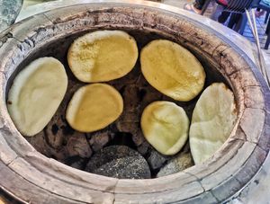 Piping hot baked cheese naan at Ceylonese Restaurant Sdn Bhd in Kuching