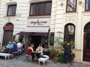 Exterior at Simply Raw Bakery and Bistro in Vienna