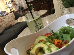 green bowl at Simply Raw Bakery and Bistro in Vienna