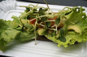 Avocado Bread at Simply Raw Bakery and Bistro in Vienna