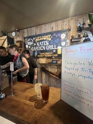   at Nate's Garden Grill in San Diego