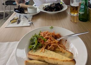 Pasta pomodoro at The Waterfront Inn in Shanklin