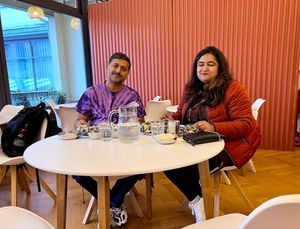 Thali and dosa at Indian Pure Vegetarian Chotivala in Interlaken
