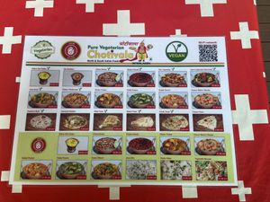 Indian Pure Vegetarian Chotivala - Menu  at Indian Pure Vegetarian Chotivala in Interlaken