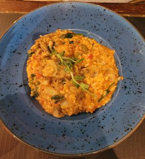 Risotto in vegan at D'Italia Pizzeria in Sagres