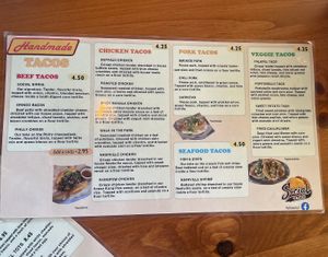 Menu  at Social Taco in East Peoria