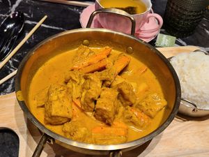 Yellow Curry with tofu and veggies at MyHome Thai in Ashburn
