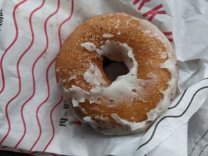 Vegan lime doughnut at Dark Horse Coffee Roasters in San Diego