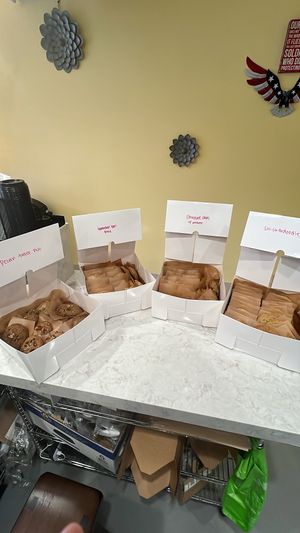 Catering available for Cookies, drip coffee, and select sandwiches. call location to inquire about catering. NOT VEGAN. contains eggs.  at V Cafe  in Long Beach