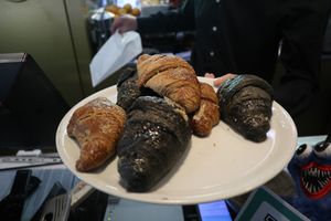 blueberry and plain  at Caffè del Teatro Niccolini in Florence