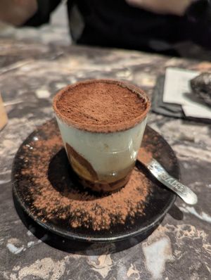 Marocchino with soy milk at Caffè del Teatro Niccolini in Florence