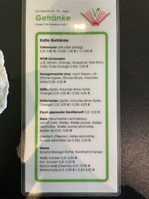 Cold drinks  at Lesecafe Anstandig essen in Erlangen