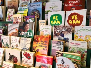 book shelf at Lesecafe Anstandig essen in Erlangen