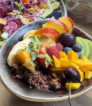 Acai breakfast bowl   at Verd in Girona