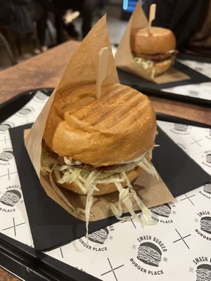 Vegan smash burger  at Smash Burger in Koper