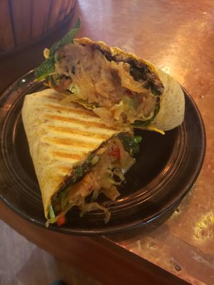 Grilled Tempeh Wrap at Pangea in Ashland