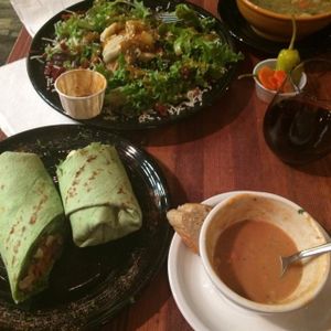 Pangea wraps, soups & salad. Delicious! at Pangea in Ashland