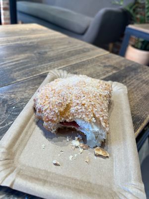 Cherry pastry! There is also apple. at Backstube - Schous Plass in Oslo