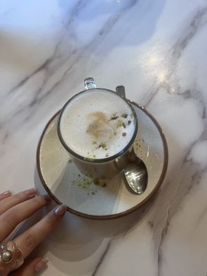 Pistachio latte was 10/10  at Oad Street Food & Crafts in Sittingbourne
