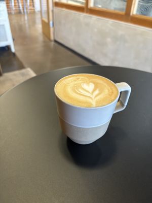 Popcorn latte- kettle corn   at Exquisite Creatures Coffee in Portland