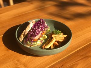   Roasted Veggie Sandwich at Anandinii Organic Garden & Kitchen in Sidemen